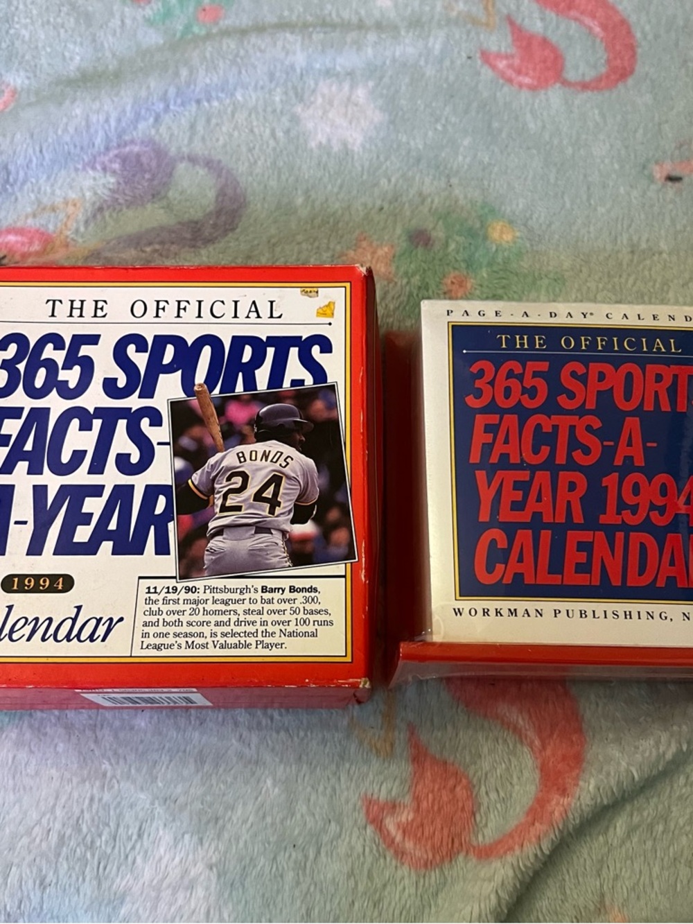 365 Sports Facts-A-Year 1994 Calendar Vintage